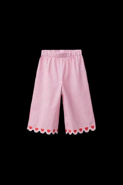ZARA - PANTALON WIDE LEG CŒURS ET RAYURES