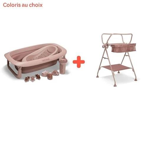 Twistshake - Kit de bain v2 complet : baignoire pliable et accessoires + support de baignoire