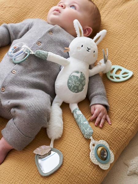Vertbaudet - Peluche d'activités à suspendre DANS LES BOIS blanc