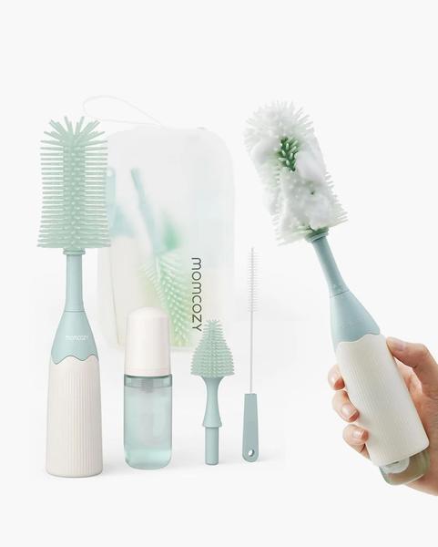 Momcozy - Kit de brosse à biberon Momcozy Innovative Push-Press Design
