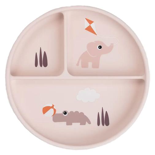 Done by deer - Assiette Plateau Stick & Stay - Playground Rose