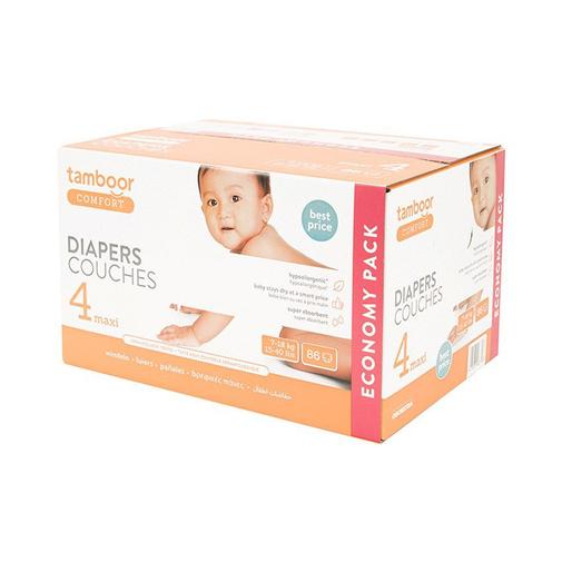 Tamboor - Couche hypoallergénique Comfort taille 4 - x86 - Blanc