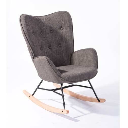 MEUBLES COSY - Fauteuil à bascule rocking chair scandinave,EPPING
