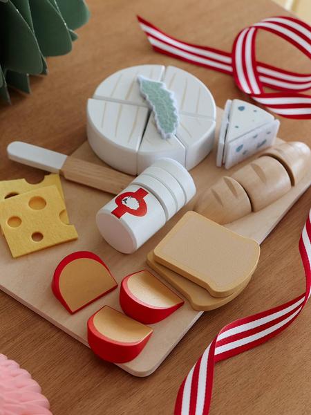 Vertbaudet - Plateau de fromages en feutrine et bois FSC® bois