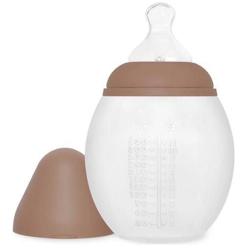 Elhée - Biberon anti-colique en silicone Mocha Mousse (330 ml)