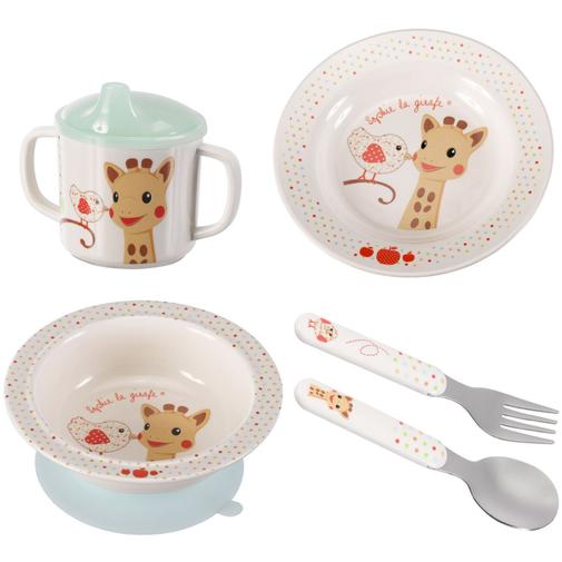 Sophie la girafe - Coffret repas Kiwi de Sophie la girafe (5 pièces)