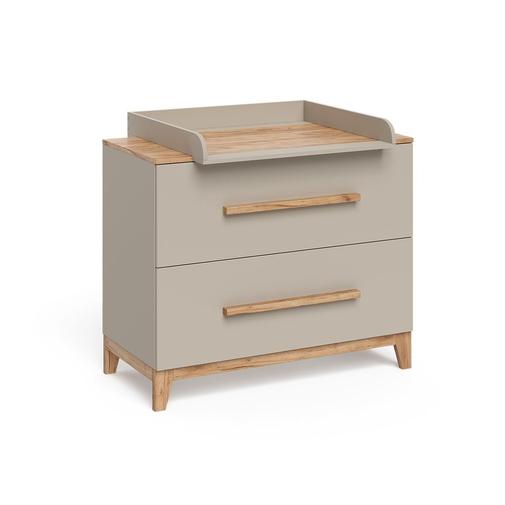 VitaliSpa® - Table à langer avec plan à langer cachemire/artisan 108x98cm