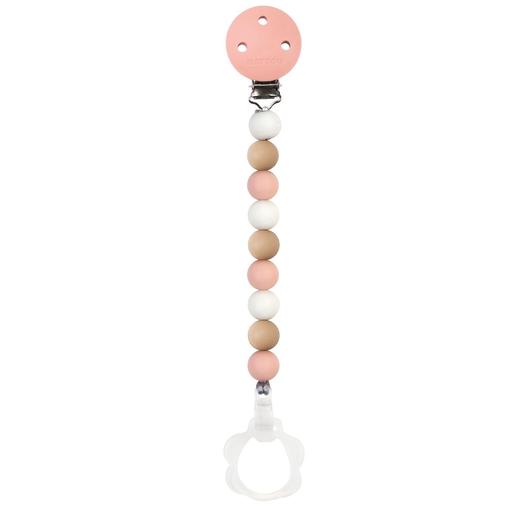 Nattou - Attache sucette Lapidou rose