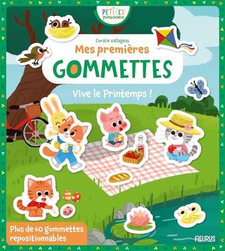 Vallageas, Coralie - Mes premières gommettes - Vive le printemps !