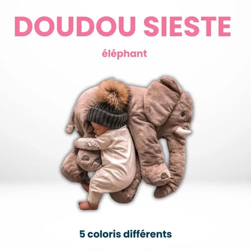 Nuage et Confetti - Doudou Sieste Éléphant