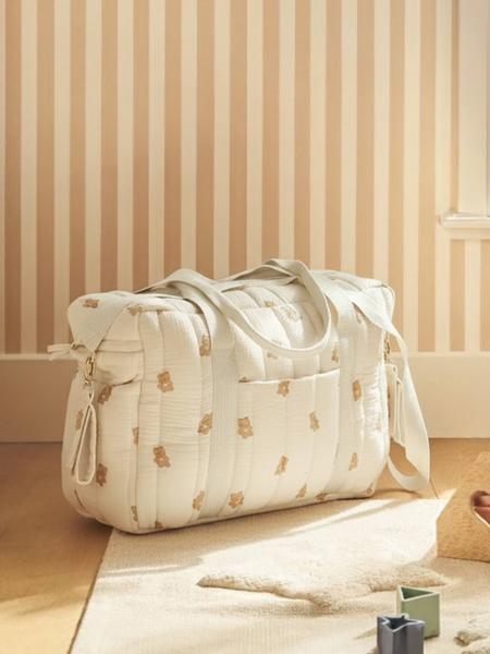 Vertbaudet - Sac à langer COLINA gaze de coton teddy