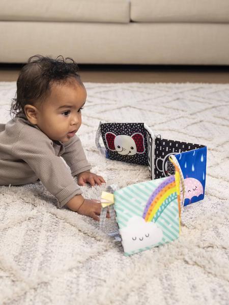 Infantino - Livre tissu tour de lit multicolore