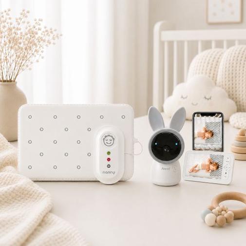 Nanny Care - Pack Nanny BM-02 Essentiel & Babyphone caméra Alnanny Premium (avec écran)