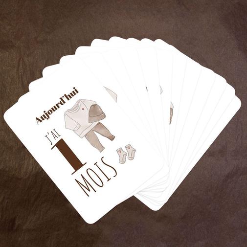 Le Faire-Part Français - Cartes étapes bébé Trousseau fille