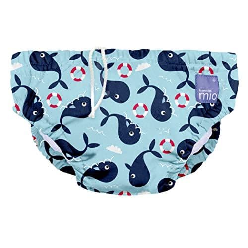 Bambino Mio - Bambino Mio, Couche de bain Lavable Révolutionnaire, pour bébés et tout-petits, unisexe, pour garçons et filles, baie des baleines, S (<6 mois)