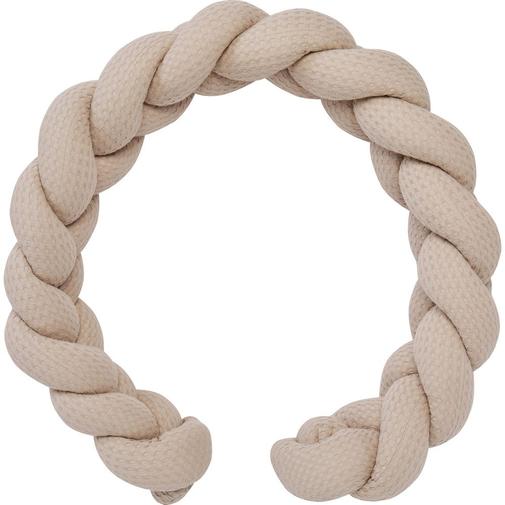 Bb&Co - Tresse décorative ouatinée en coton gaufré Latte (200 cm)