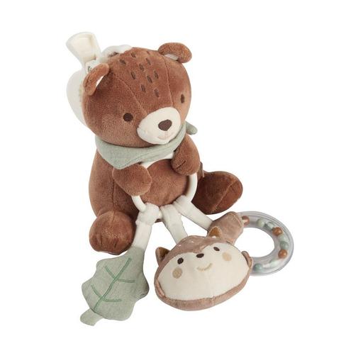 Prémaman - Peluche d'activités à suspendre ourson Roi des Forêts - Marron