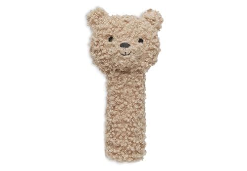 Jollein - Jollein 039-001-67005 Hochet en forme d'ours en peluche Biscuit
