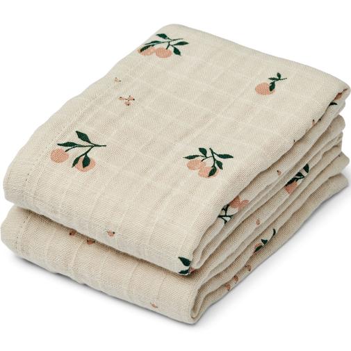 Liewood - Lot de 2 langes Lewis Peach (65 x 65 cm)