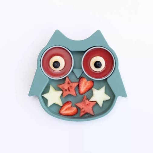 Mon ptit Hêtre - Tidy Tot – Assiette hibou