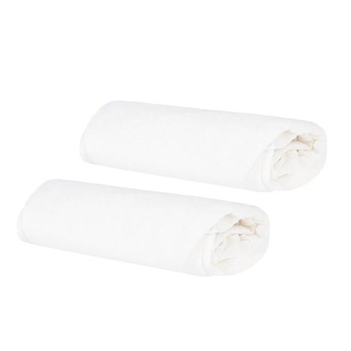 Prémaman - Lot de 2 drap housse pour cododo - 50x90 cm - Blanc