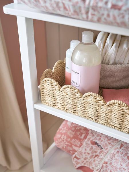 Vertbaudet - Panier de rangement pour table à langer en corde de papier FESTON beige