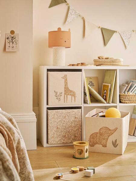 Vertbaudet - Lot de 3 bacs de rangement BABYLON beige