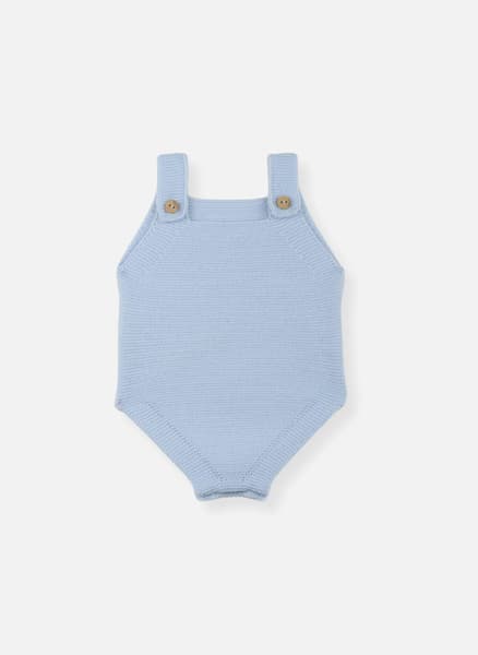 La Manufacture de la Layette - Barboteuse pour bébé bleu layette - La Manufacture de la Layette