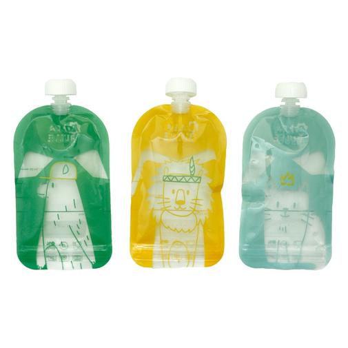 Badabulle - Lot de 15 gourdes réutilisables (150 ml)
