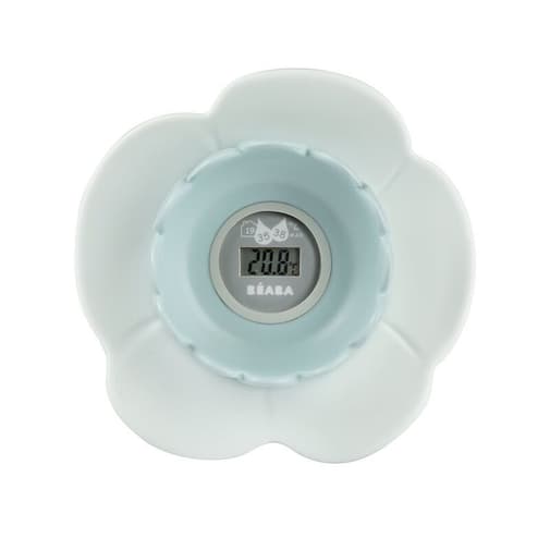 BEABA - Thermomètre de bain Lotus Bleu vert