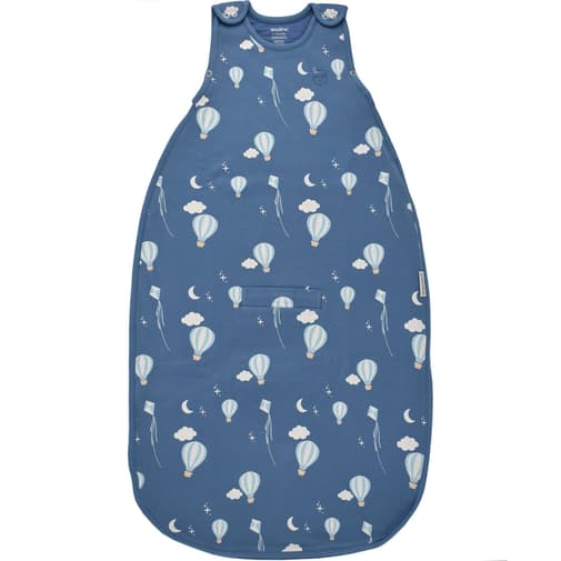 Woolino - 4 Season® Ultimate Baby Sleep Bag, Merino Wool & Organic Cotton, Hot Air Balloon