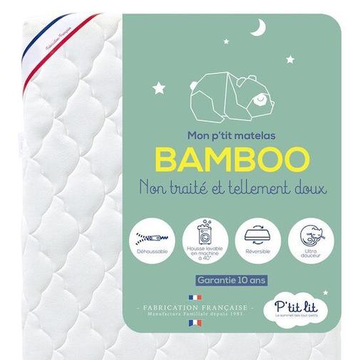 P'Tit Lit - Mon P'tit Matelas Bamboo déhoussable -