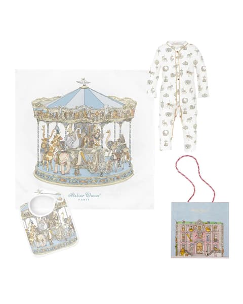 Atelier Choux - Coffret Barboteuse – Carrousel Bleu - Atelier Choux