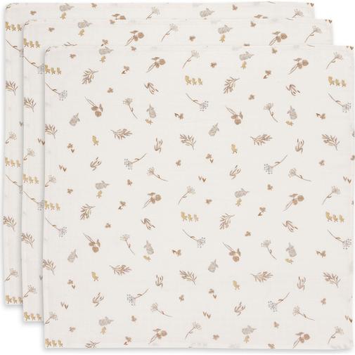 Jollein - Lot de 3 langes en coton Riverside (70 x 70 cm)