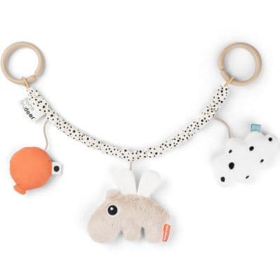 Done by Deer - Chaîne d'activités pour poussette Happy clouds sable