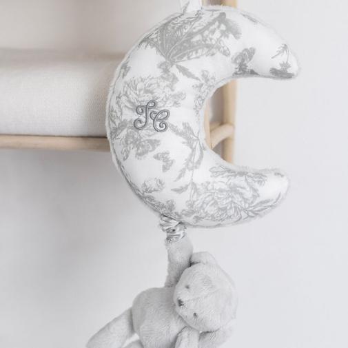 Tartine et Chocolat - Lapin musical Augustin gris