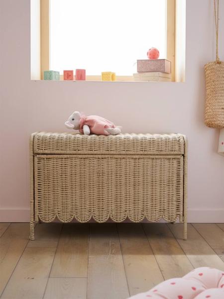 Vertbaudet - Coffre de rangement Feston pliable beige