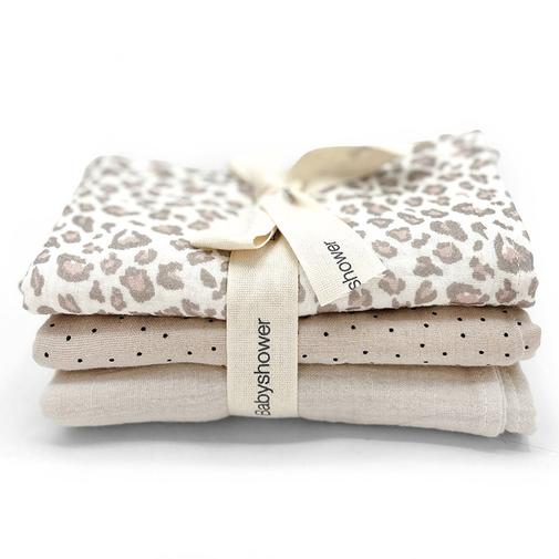Babyshower - Lot de 3 Mini Langes - Soft Print