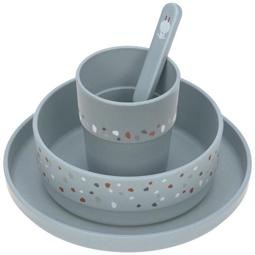 Lassig - Coffret repas Tiny Farmer mouton et oie bleu