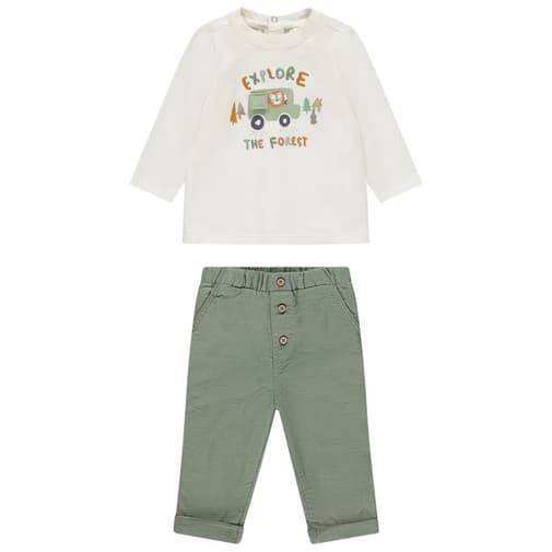 Orchestra - Ensemble pantalon + t-shirt manches longues fantaisie pour bébé garçon