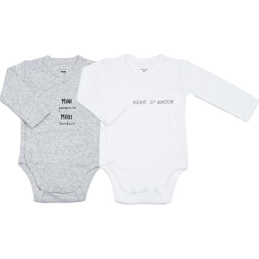 Trois Kilos Sept - Lot de 2 bodies Mini Maxi (3 mois)