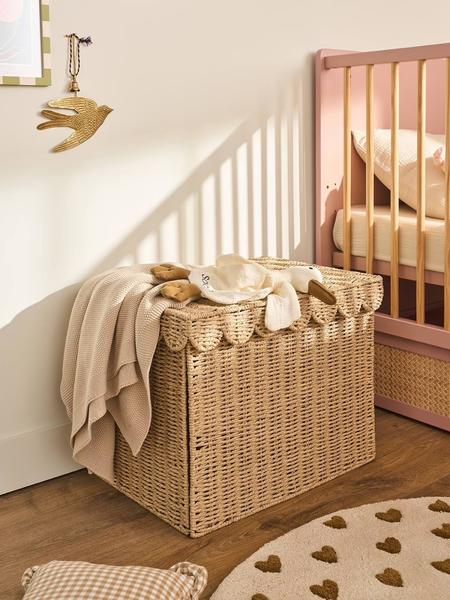 Vertbaudet - Panier de rangement XL malle en corde de papier FESTON ficelle