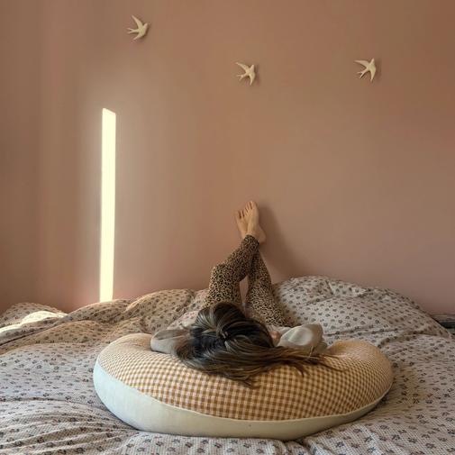 Mezamé Paris - Coussin d'Allaitement Vichy Caramel