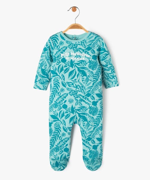 GEMO 4G BEBE - Pyjama dors-bien avec motifs exotiques et message bébé