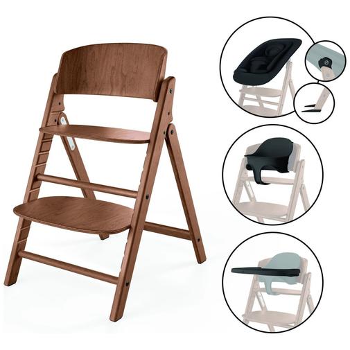 Cybex - Chaise haute évolutive Click & Fold 4 in 1 All Natural Dark