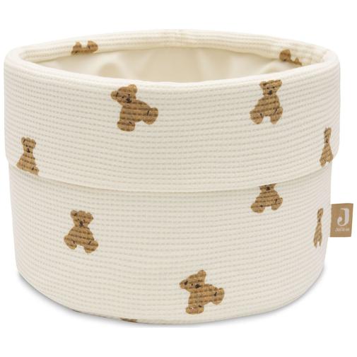 Jollein - Panier de rangement Little Waffle Mini Teddy Bear (14 x 18 cm)