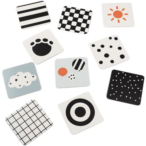 Done by deer - Lot de 10 cartes aux motifs contrastés Deer friends