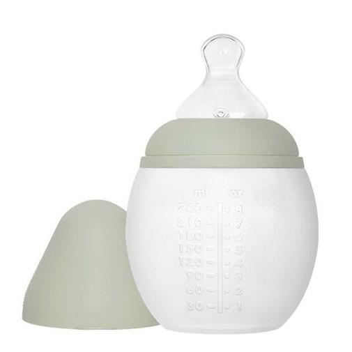 Elhée - Biberon 240ml anti-colique en silicone Sauge - Vert