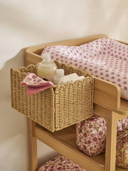 Vertbaudet - Panier de rangement pour table à langer FESTON beige