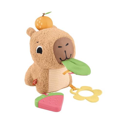 Fisher Price - Peluche d'activité Mon Capybara Câlins - Beige